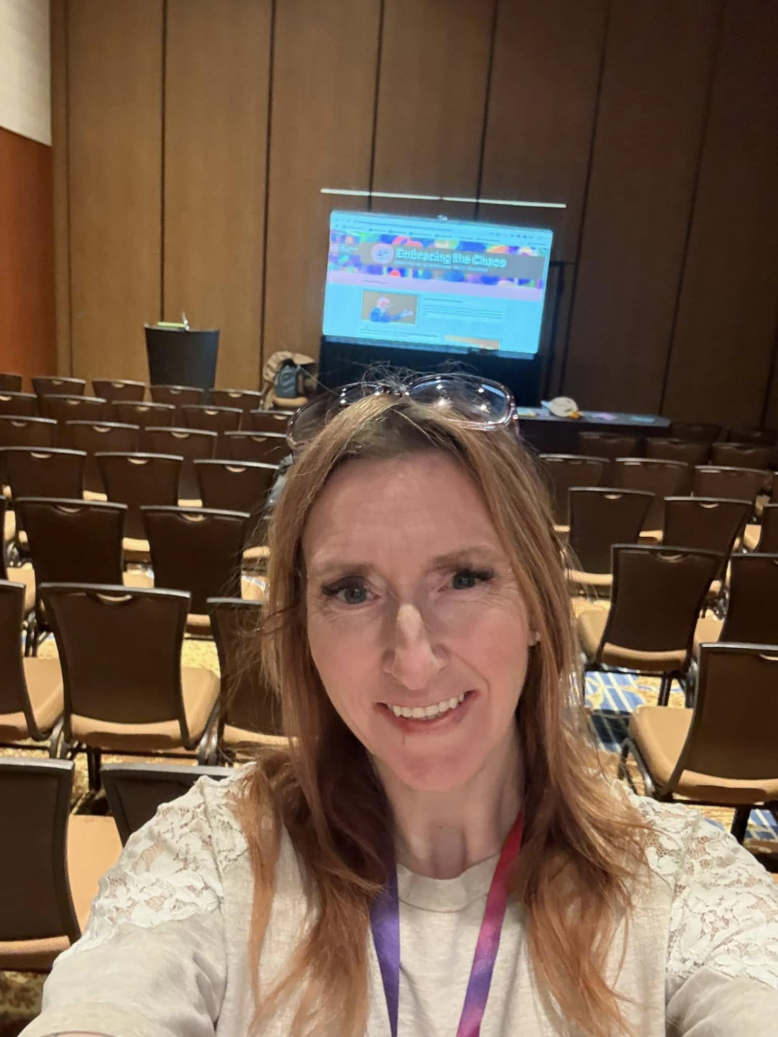 Sarah Batchelor presenting at a conference